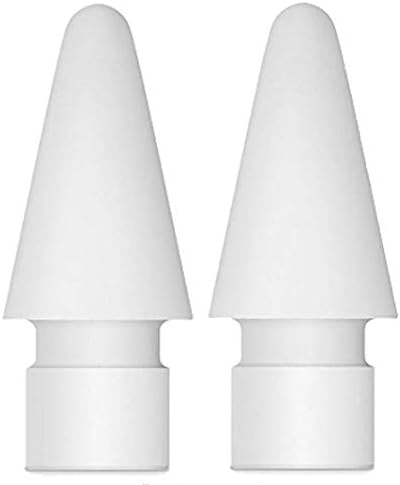 Chiic Tips for Apple Pencil - Spare Nib Tip Replacement for Apple Ipad Pro Stylus Touchscreen Pen 2/4Pcs White (2Pcs)