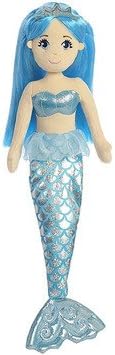 "Sapphire" Blue Mermaid Doll - Set Of 2
