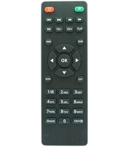 Telecomando Per Proiettore GPX PJ809B, Modello STV383E, Wireless A Infrarossi, Nero
