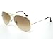 Ray-Ban Aviator RB3025 001/51 Arista/Crystal Brown Gradient 58mm Sunglasses