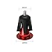 WAKE Bar End Plugs Handlebar End Caps Bike Handlebar Plugs for Most Bicycle, Mountain Bike, Road Bike, MTB, BMX (2 Counts, Rubber Sponge Aluminum, Red)