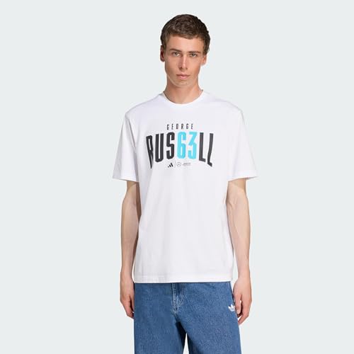 Adidas Herren Mercedes - AMG Petronas Formula ONE Team George Russell Tee Men, White, XL