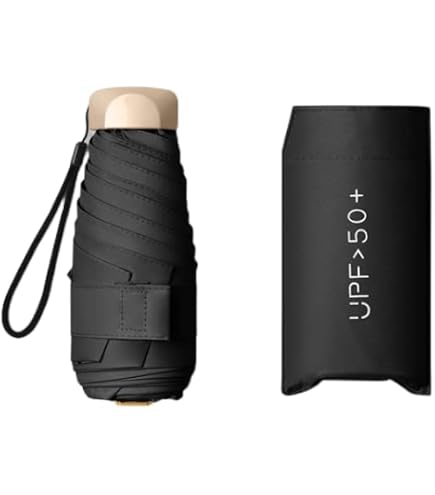 Parapluie Compact Automatique UV50+ - 28 Cm Plié, 96 Cm Ouvert - Coupe-vent, Imperméable - Pour Homme Et Femme, Voyage