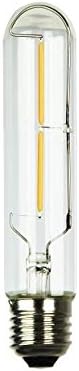 Besolis T30DWW128-2 Dimmable 2 Watt Filament LED Bulb, T30/E27 Retrofit, 128 mm Long, 2 x 1 Watt Filament LED, 240 Lumen, 2700 Kelvin, Warm White, Replaces A 25 Watt Light Bulb, Lifespan: 30,000 Hours [Energy Class A+]