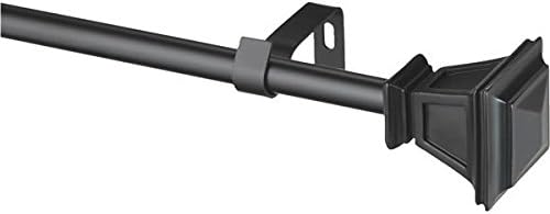 36-66In Black Square Rod Set 43982770 Levolor