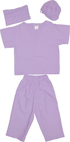 Kids Doctor Dress up Surgeon Costume Set, 2T/3T, Lavender