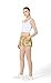 POSHDIVAH Metallic Shorts for Women Hot Sparkly Shiny Shorts with Elastic Drawstring
