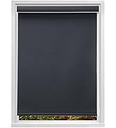 MYshade Custom Blackout Roller Window Shades Corded Roller Shades for Windows Waterproof Fabric E...