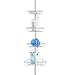 AMG Corner Tension Adjustable Bathroom Storage Shower Caddy, Chrome, by and Enchante Accessories, CC100003 CHR