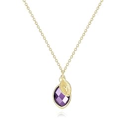 Me&Hz 14K Gold Filled February Birthstone Necklace