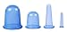 MAGMA Professional Grade 4-Piece Non-Slip Silicone Cupping Therapy Kit, Blue