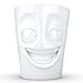 TASSEN Porcelain Mug with Handle, Joking Face Edition, 11 oz. White (Single Coffee Mug) Coffee Cup