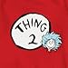 Bumkins Unisex-baby Newborn Dr. Seuss Thing 2 Short Sleeve Bodysuit