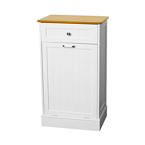 U-Eway Wooden Tilt Out Trash Cabinet