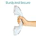 Vive Suction Grab Bar - Shower Handle - Bathroom Balance Bar - Safety Hand Rail Support for Tub, Handicap, Elderly, Injury, Kid, Senior Assist Bath Handle, Non Skid (12 Inches)