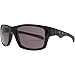 Oakley Men's OO9135 Jupiter Squared Polarized Sport Sunglasses, Polished Black/Warm Grey, 56 mm