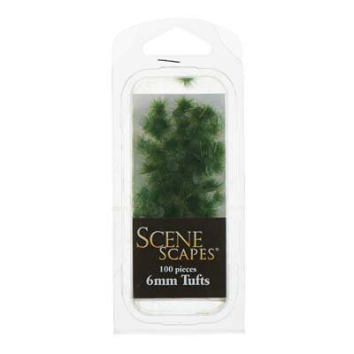 Bachmann Industries SceneScapes Grass Tufts, Dark Green, 6mm