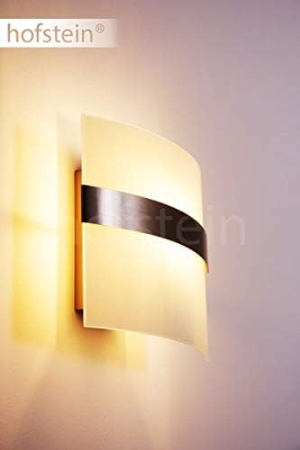 Wandleuchte Avellino Wandlampe Aus Glas Metall In Stahl Geburstet