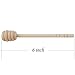 Artcome 55 Pack 6 Inch Wood Honey Dipper Sticks, with Ribbon for Honey Jam Jar Dispense, Mini Individually Wrapped, Wedding Party Favors