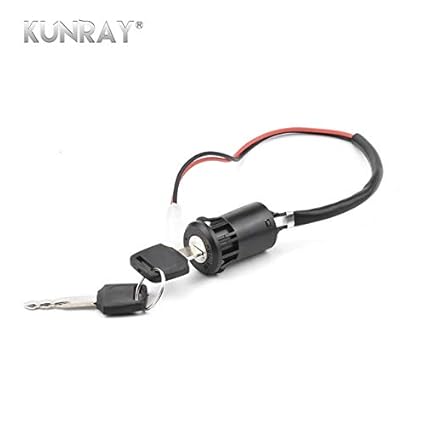 World 2 home KUNRAY Universal Motorcycle Motorbike Ignition Switch Key Power Lock for Electric Bicycle Electric Scooter Motor Two Wiring Part