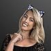 Black Lace Kitty Ear Headband - LED Light Up Costume Cat Ears