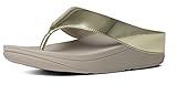 FitFlop Women's Ringer Toe-Thong Sandals Gold Mirror 08