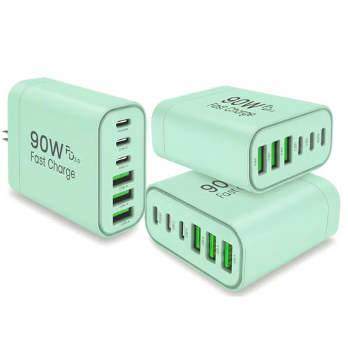 90W GaN USB C Charger Block