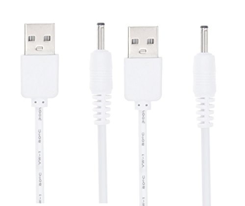 TenYun Charging Cable(3.3ft) For Foreo Luna/luna2/mini/luna mini2/Luna go/LUNA LUXE Facial Cleanser charger Men/Women Replacement Easy To Carry Charging Cable For Foreo Facial Cleanser (2pcs-White)