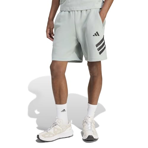 adidas Men's Future Icon Three Stripes Short, Wonder Sage, Large