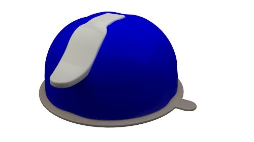 iSucker, Blue with a Grey lever for use with iPad, Android, Samsung, Kindle, Nook. It's an ergonomic handle, and can also be used as a stand.