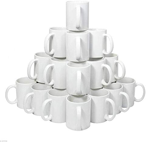 White Sublimation Mugs 11 oz - Sublimation Cups Coated Cup Heat Press Printing Mugs with Free Box (72)