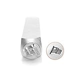 ImpressArt- Waving US Flag Metal Stamp, 6mm
