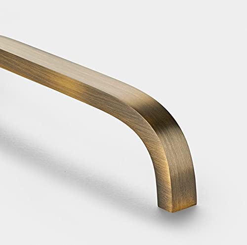 Pushka Home LTD Modern Brass Antique Gold Bar Handles Suitable for Cabinets, Wardrobes, Doors and Drawers (PH108 - Hole Centre 160mm)