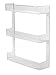 mDesign Storage Organizer for Vitamins, Supplements, Health Supplies - 3 Tier, Wall Mount, Clear