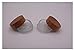 2PCS 5ml Mini Empty Refill Frosted Glass Cosmetic Jar Pots with Environmental Bamboo Lid and PP Liner Travel Sample Packing Container For Makeup Eyeshadow Cream Lotion Contain