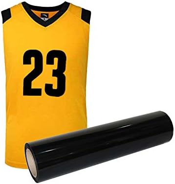 YURROAD 40" x 12" Black Iron On Vinyl - Heat Transfer HTV for Fabric - Easy to Cut & Weed - Image 3