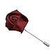 Argositment Wedding Small Rose Boutonniere for Men's Suit Handmade Lapel Pin Flower (Pkg of 15 Color)