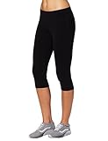 Aenlley Women's Activewear Capri Legging Workout Gym Spanx Yoga Pants Tights Color Black Size L
