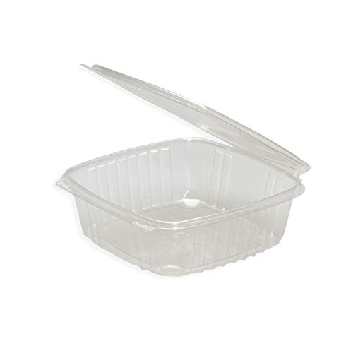 Clear hinged container, Deli container, Produce container, Dips & Spreads, Recyclable, BPA free, Made in the USA