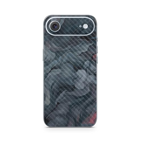 Carbon Fiber Phone Skin Compatible with Apple iPhone Air - Storm Cloud - Premiu…