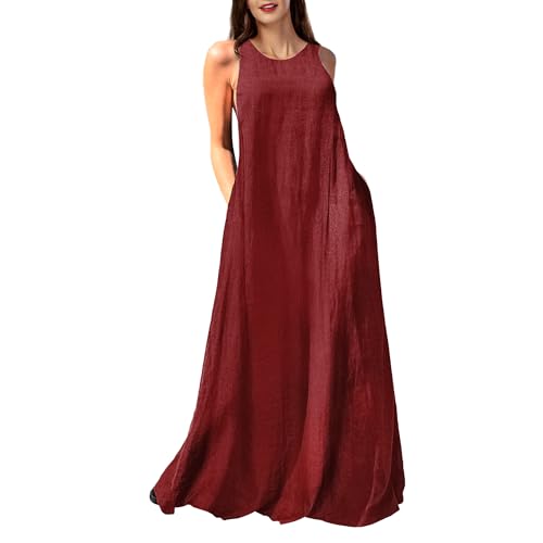 Rainday Women's Linen Maxi Dress