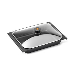BRA Efficient bakplaat met deksel 41 x 29 cm zwart