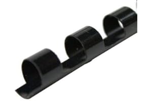 CFS Products Plastic Comb Binding Spines, 3/8 Inch Diameter, Black, 55 Sheets, 100 Pack - 13038