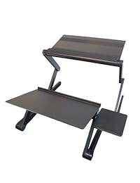 Kit de conversión de escritorio vertical Workez para computadoras portátiles y de escritorio, Negro