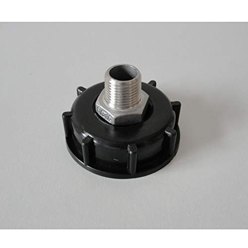 KOOBOOK 1Pcs For IBC Tote Tank Drain Adapter 3/4'' Thread Garden Hose Connector Replacement Valve Fitting Parts