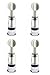 Finever Vacuum Nipplesuckers Suction Cups Therapy Twist Cupping Kit Full Body Massager Breast Massage (4 PC)