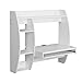 Prepac Floating Desk with Storage and Keyboard Tray, White