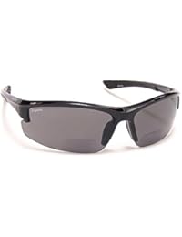 Coyote Eyewear BP-7 Polarized Bi-Focal Reading Sunglassesin Black +2.00