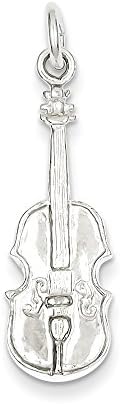 Sterling Silver Violin Charm,