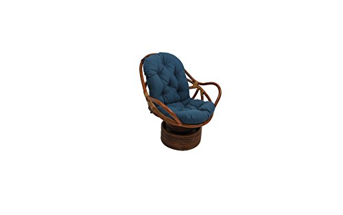 Swivel Rocker Cushions Blazing Needles Twill Royal Blue